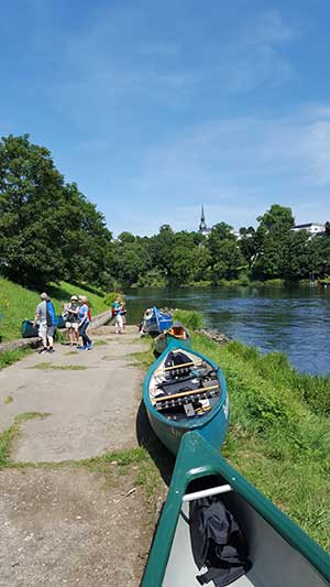 Einstieg Kanutour in Essen
